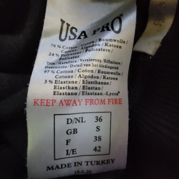 USAPro Womens Velour Track Suit Small Grey Hooded Faith Fearless Female Y2K - Picture 10 of 16